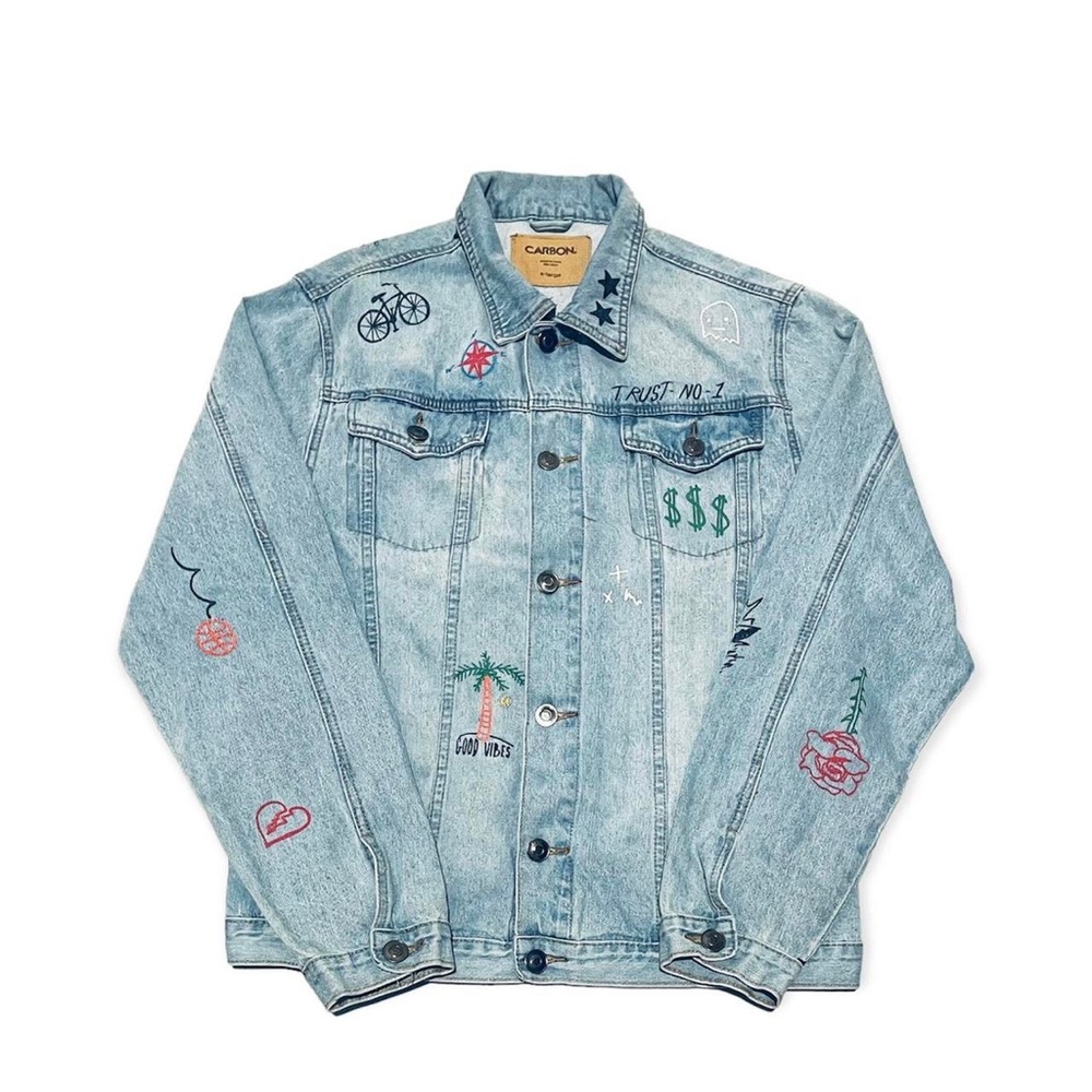 CARBON ‘LIFESTYLE ART’ DENIM JACKET